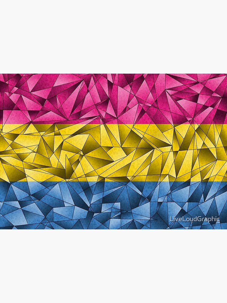 Abstract Pansexual Flag by LiveLoudGraphic