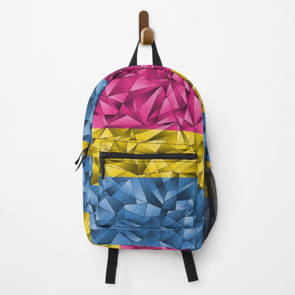 Item preview, Abstract Fractal Triangles Pansexual Pride Flag Pattern designed and sold by LiveLoudGraphic.