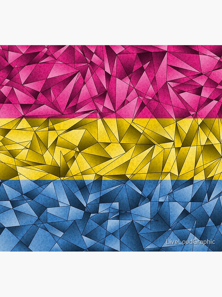 Abstract Pansexual Flag by LiveLoudGraphic