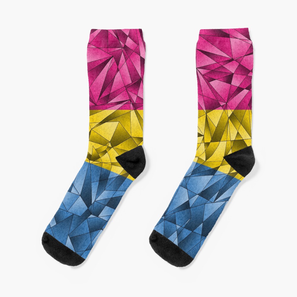 Abstract Pansexual Flag Socks