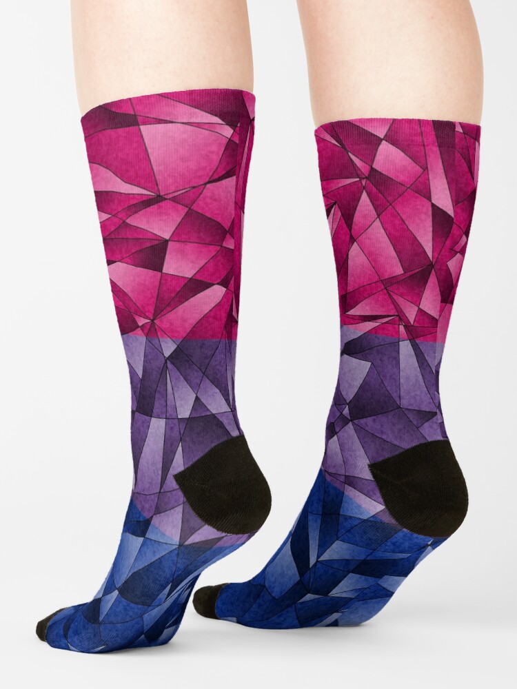 Alternate view of Abstract Bisexual Flag Socks