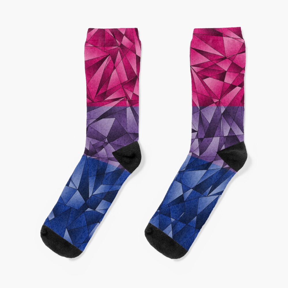 Abstract Bisexual Flag Socks