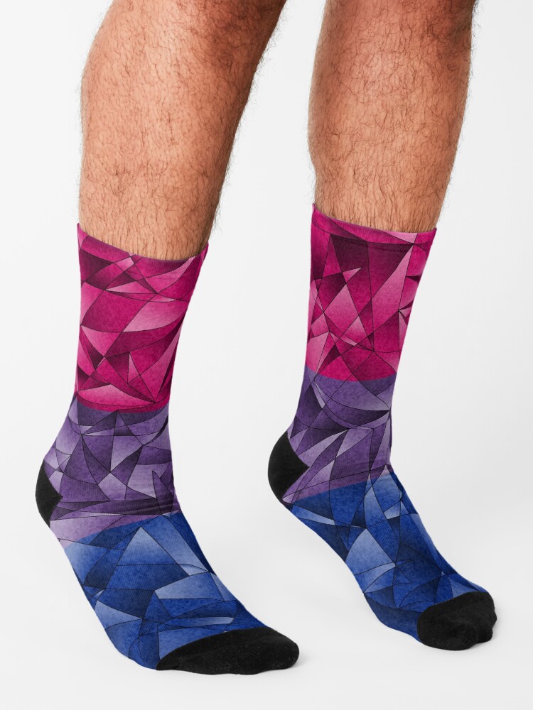 Alternate view of Abstract Bisexual Flag Socks