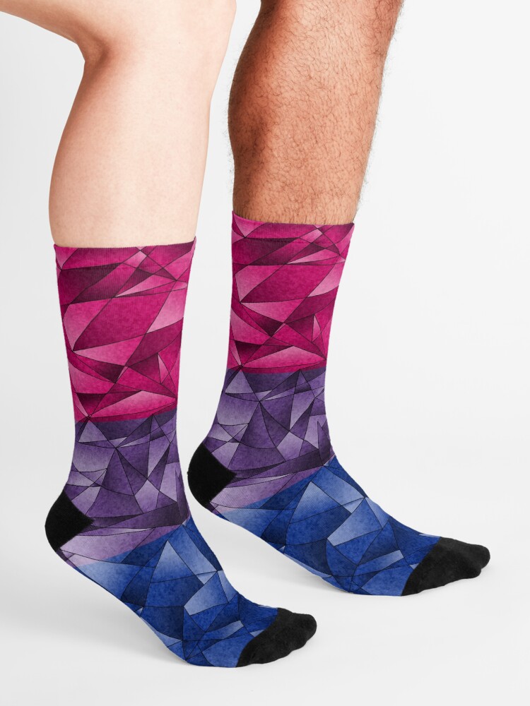 Alternate view of Abstract Bisexual Flag Socks