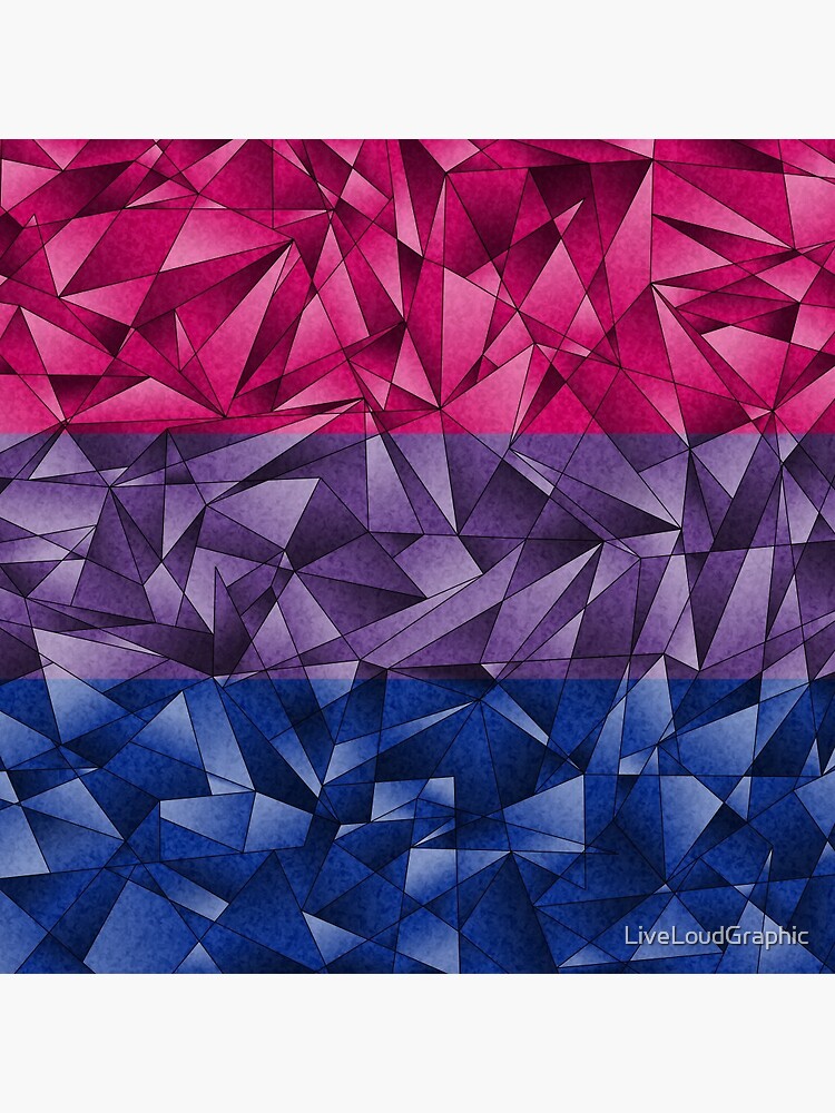 Abstract Bisexual Flag by LiveLoudGraphic