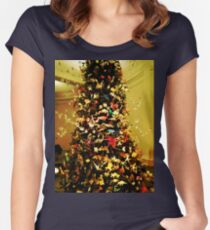 Origami Tree-Museum of Natural History Women's Fitted Scoop T-Shirt