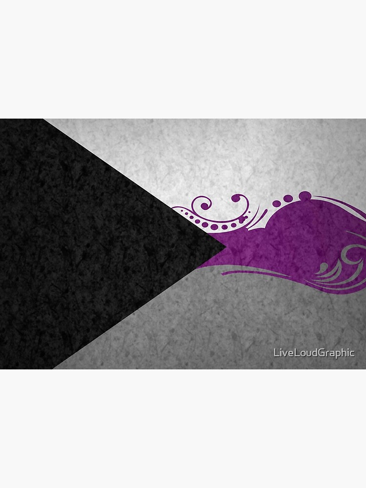 Demisexual Ornamental Flag by LiveLoudGraphic