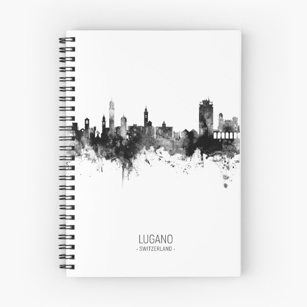 Item preview, Lugano Switzerland Skyline designed and sold by ArtPrints.