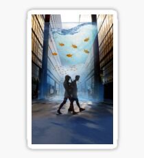 Urban Fish Bowl, aquarium Sticker