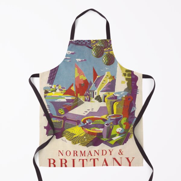 Artikelvorschau, Normandy and Brittany vintage travel poster entworfen und verkauft von stickart-marek.