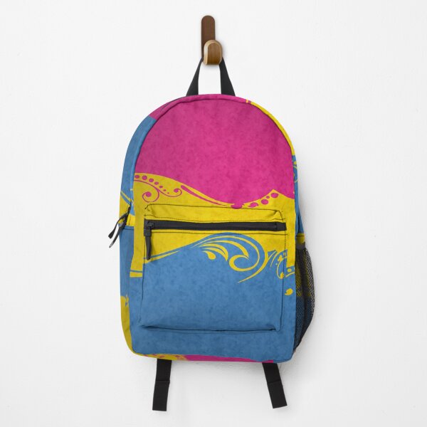 Item preview, Fancy Swooped and Swirled Pansexual Pride Flag Background designed and sold by LiveLoudGraphic.