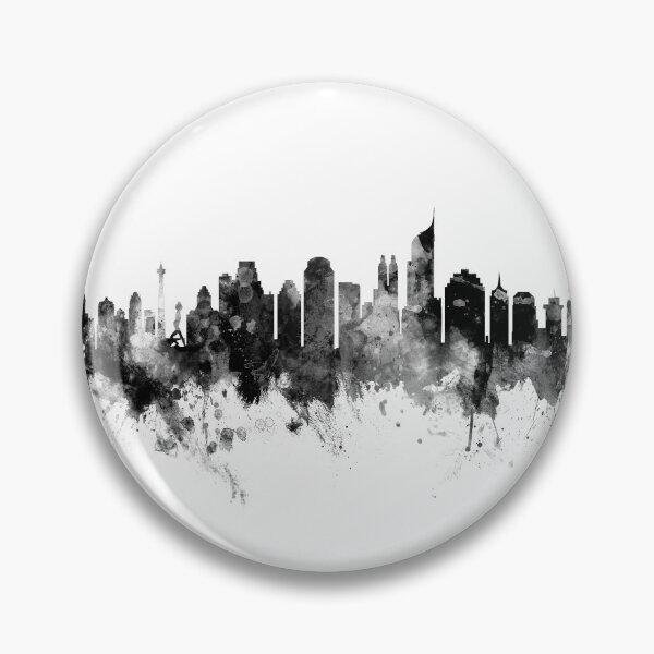 Item preview, Jakarta Skyline Indonesia designed and sold by ArtPrints.