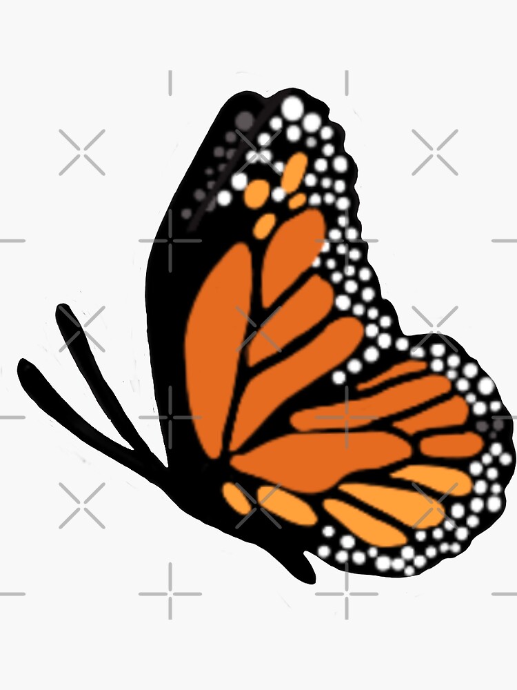 Monarch Butterfly Sticker For Sale By Pdriggs Redbubble 