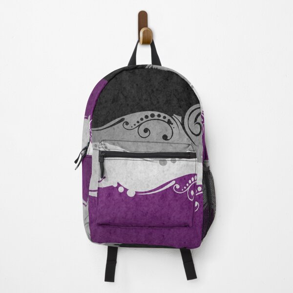 Item preview, Fancy Swooped and Swirled Asexual Pride Flag Background designed and sold by LiveLoudGraphic.
