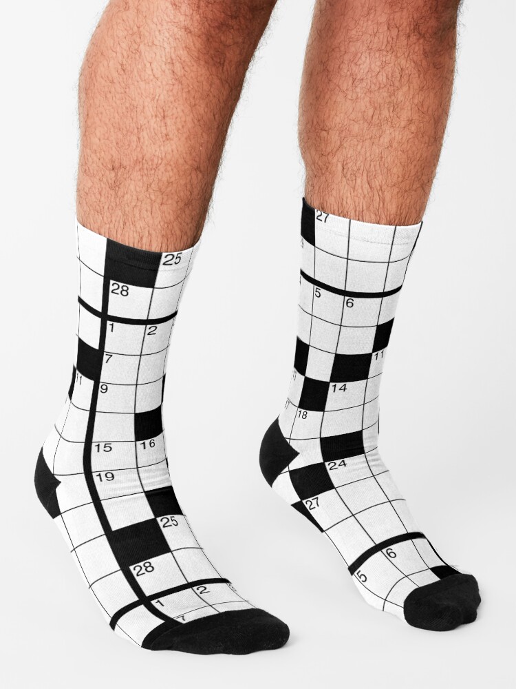  Crossword Puzzle blank Socks For Sale By Surreal77 Redbubble