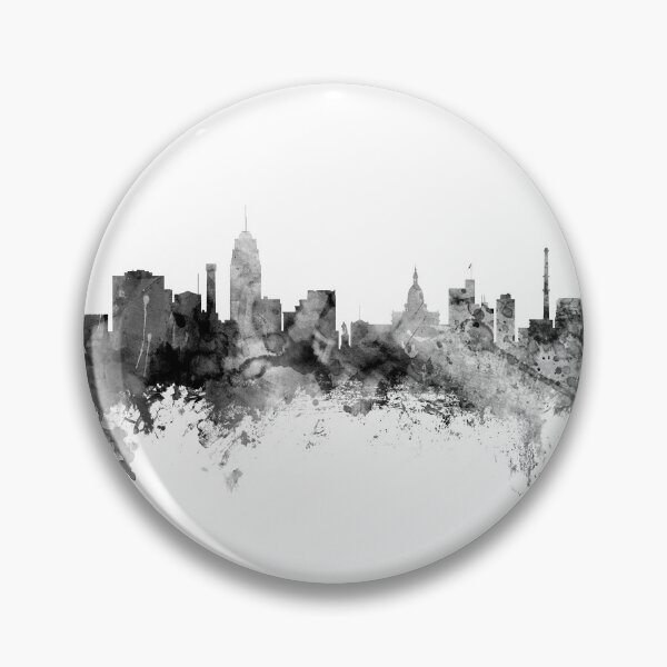 Item preview, Lansing Michigan Skyline designed and sold by ArtPrints.