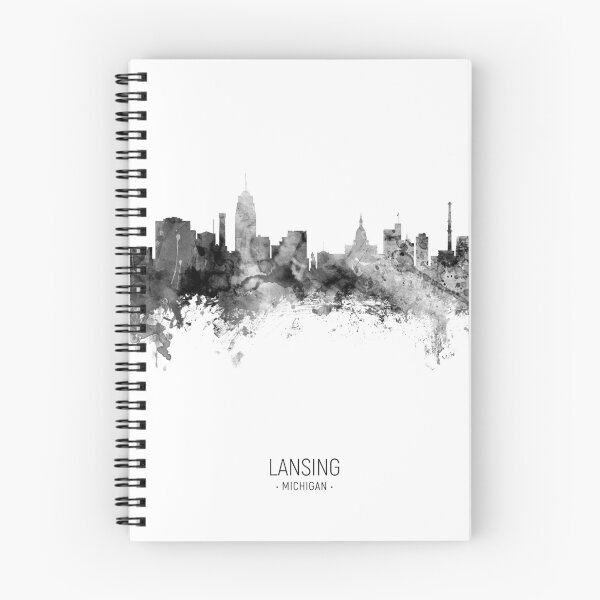 Item preview, Lansing Michigan Skyline designed and sold by ArtPrints.