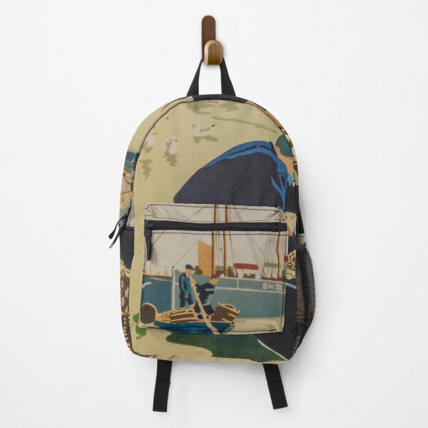 Item preview, Brixham vintage travel poster designed and sold by stickart-marek.