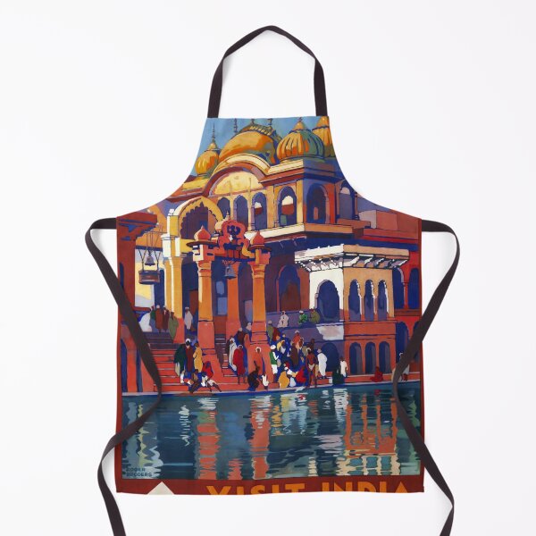 Item preview, Mutra India vintage travel poster designed and sold by stickart-marek.