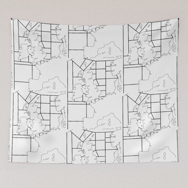 Item preview, Shipping Forecast UK Map designed and sold by thelittleforest.