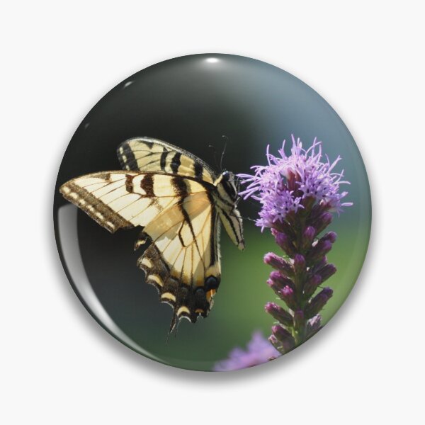 Item preview, Beautiful Yellow Striped Butterfly on Purple flower designed and sold by imjenn.