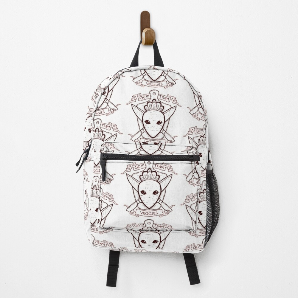 Carot and Knife Coat of Arms Illustration Backpack