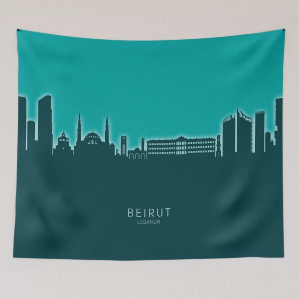 Item preview, Beirut Lebanon Skyline designed and sold by ArtPrints.