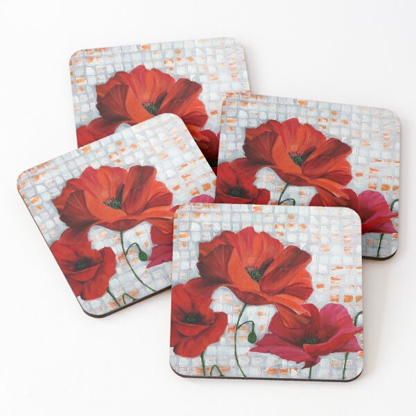 Item preview, Acrylic poppies designed and sold by Jessica Fanigliulo.