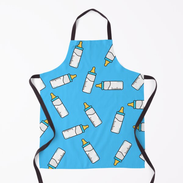 Item preview, Blue baby feeding bottle pattern designed and sold by parazitgoodz.