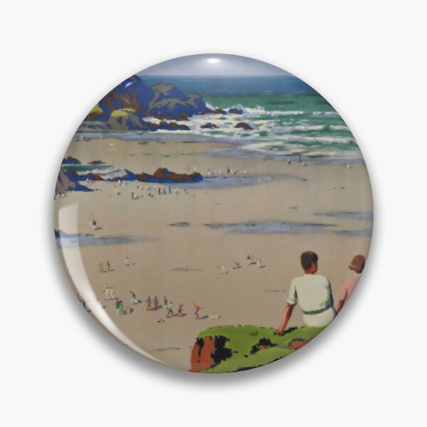 Item preview, Bude vintage travel poster designed and sold by stickart-marek.