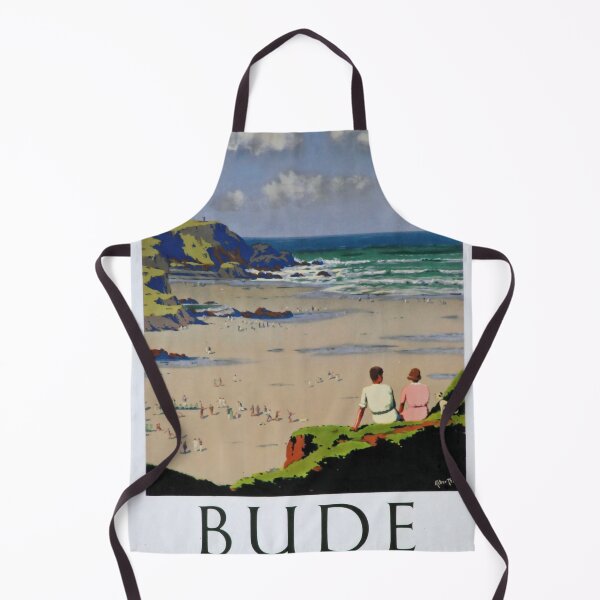 Item preview, Bude vintage travel poster designed and sold by stickart-marek.