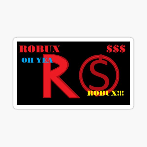 Roblox Robux Stickers Redbubble - iamsanna code to get robux