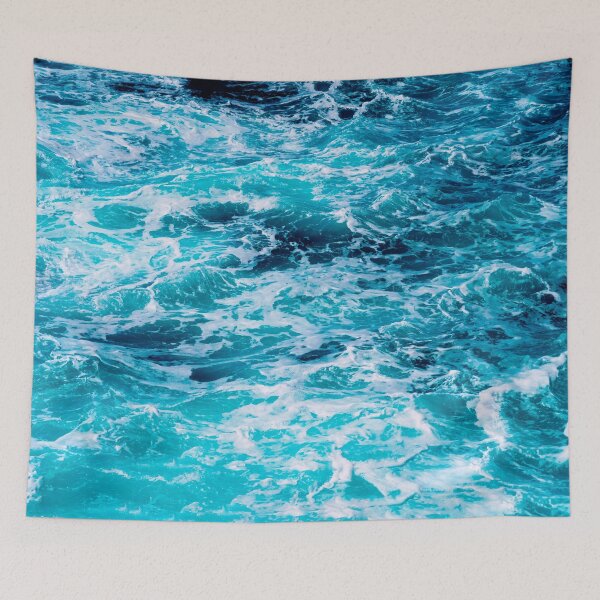 Item preview, blue ocean waves  designed and sold by Varsi.