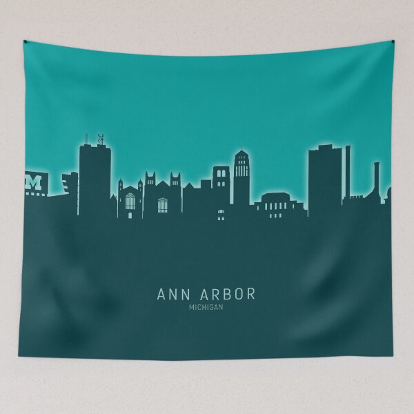 Item preview, Ann Arbor Michigan Skyline designed and sold by ArtPrints.