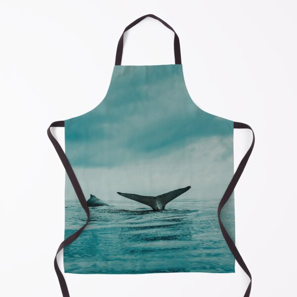 Item preview, sea with whales jumping and lightblue sky designed and sold by Varsi.