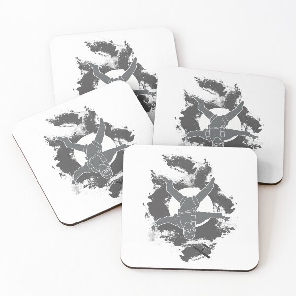 Item preview, Freeflyer  in grey with grey clouds designed and sold by FatSlugDesigns.