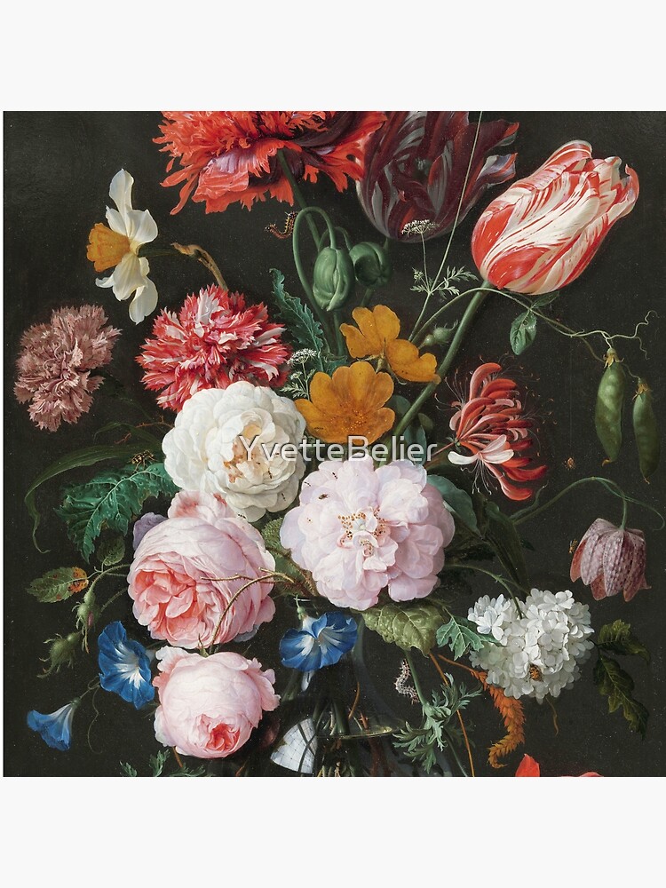 Still Life with Flowers a Glass Vase, Jan Davidsz. de Heem (1650 - 1683)" Tote Bag for Sale by YvetteBelier |