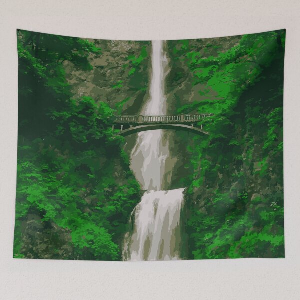 Item preview, Bridge Near Waterfall designed and sold by --Andrii--.