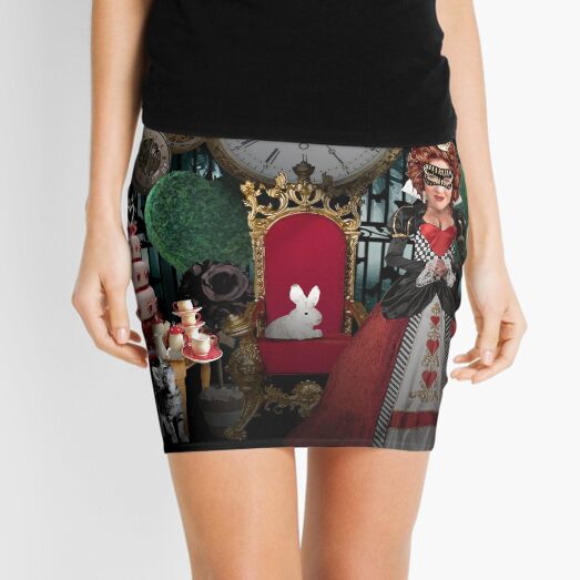 Alice in Wonderland Queen of Hearts Re-imagined Mini Skirt
