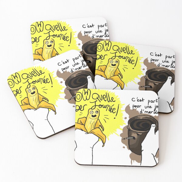 Item preview, Breakfast - banana VS coffee (black) designed and sold by Cedono.