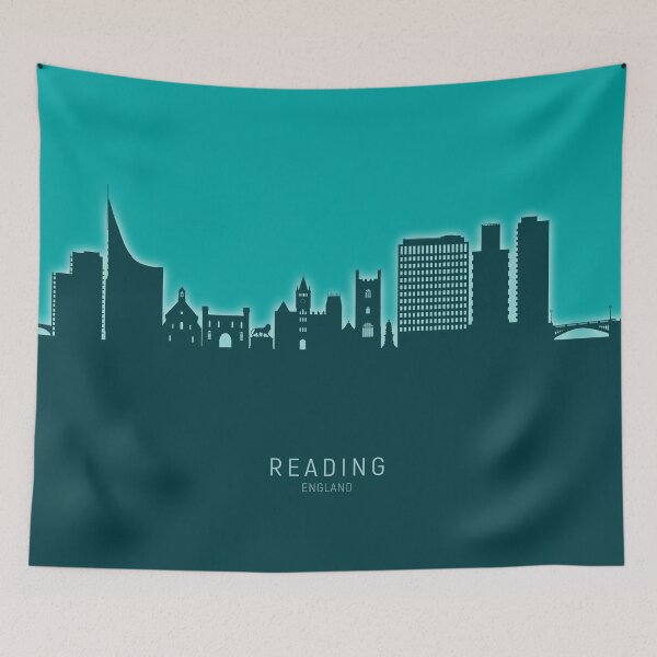 Artikelvorschau, Reading England Skyline entworfen und verkauft von ArtPrints.