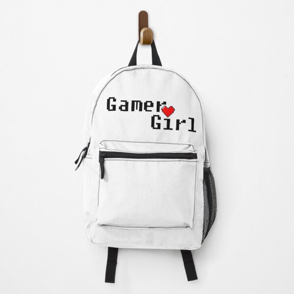 Item preview, Gamer girl text pixels white designed and sold by Anteia.