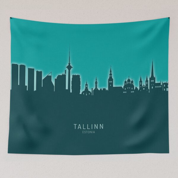 Item preview, Tallinn Estonia Skyline designed and sold by ArtPrints.