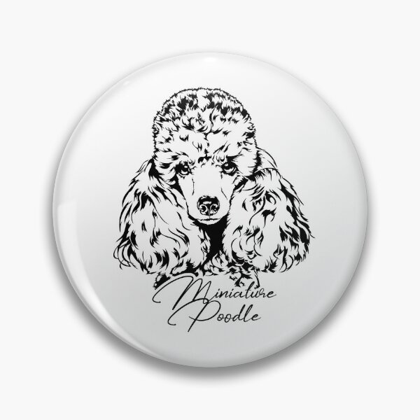 Item preview, Funny miniature poodle dog dogs portrait designed and sold by dogarts.