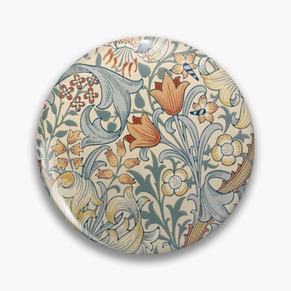 Item preview, Morris Floral Flowers and Leaves Pattern (blue, cream) designed and sold by thelittlebat.