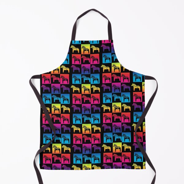 Item preview, Dala Horse Swedish Symbol Dalahost Equestrian Horse Lovers Rainbow designed and sold by funnytshirtemp.