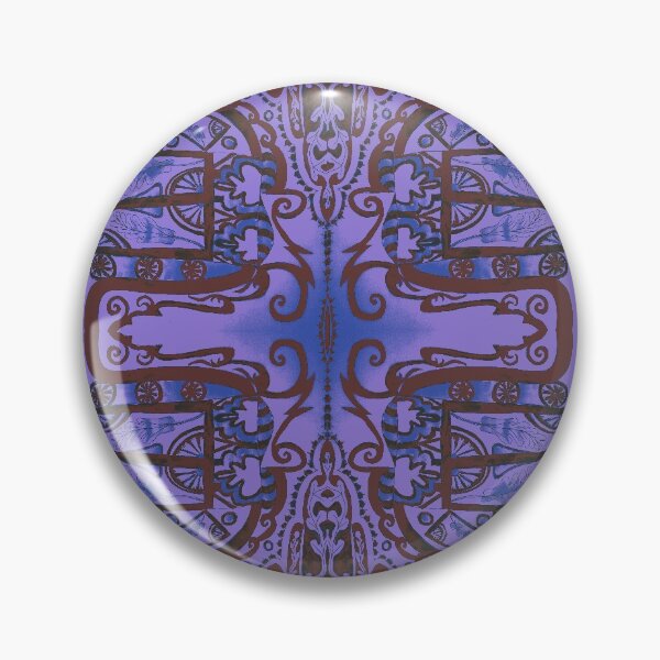 Item preview, blue and brown  oblongs and flowers and twirly bits designed and sold by Nickdavisinghe.
