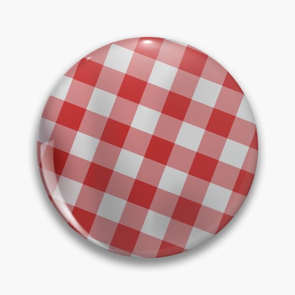 Item preview, Classic 3D Gingham checkered pattern plaid with red and white. designed and sold by MrazTees.