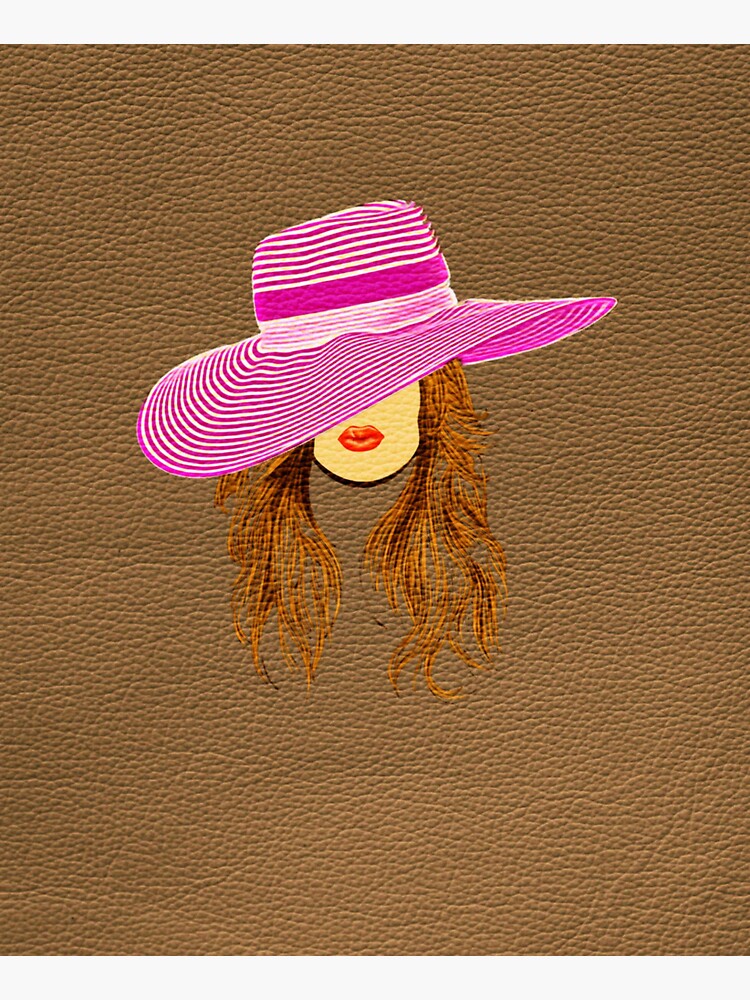 Thumbnail 3 of 3, Sticker, Pink Hat Lady designed and sold by Vk91.