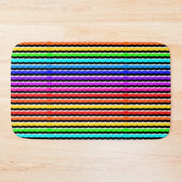 Item preview, Rainbow colored patterned lines with textures and shadows designed and sold by With My Hands By K.